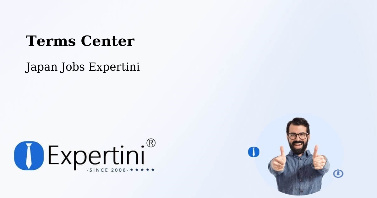 Terms of Service – Chiba - Japan Jobs Expertini